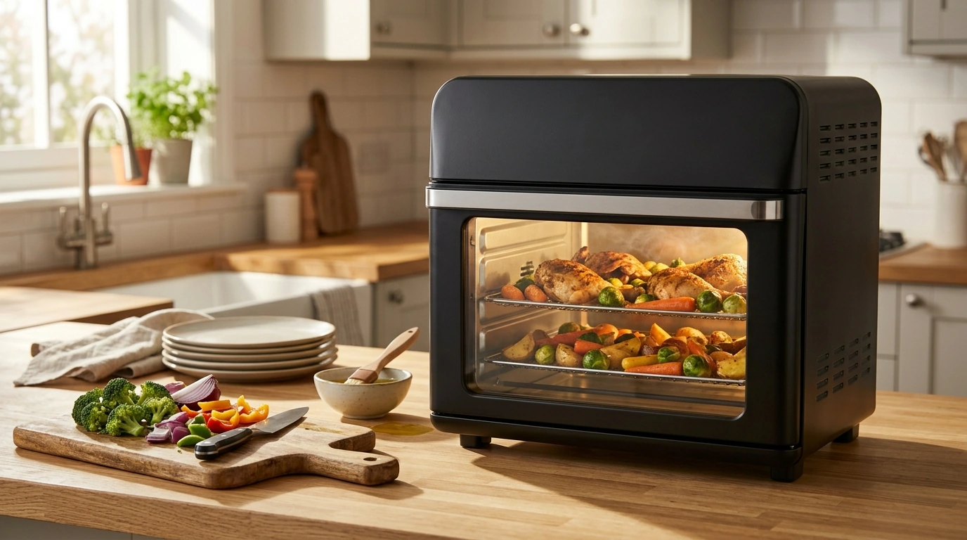12L Air Fryer Oven with Window: Family-Size, Less Oil