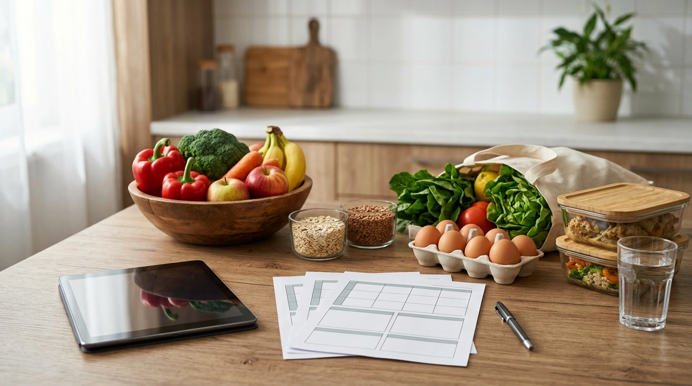 3-in-1 Diet Food Bundle: Meal Plan, Shop, Track Easy