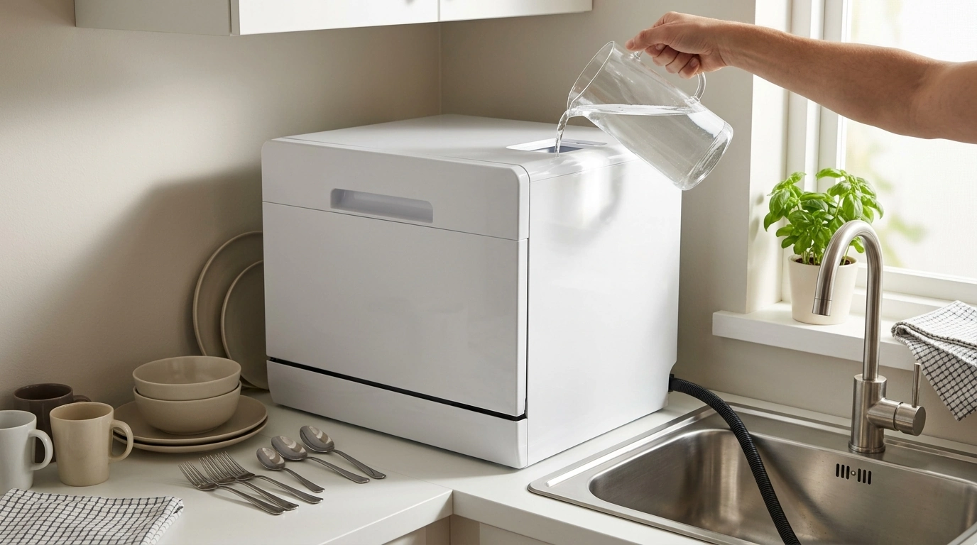 Countertop Dishwasher with Tank: Multi-Cycle Cleaning