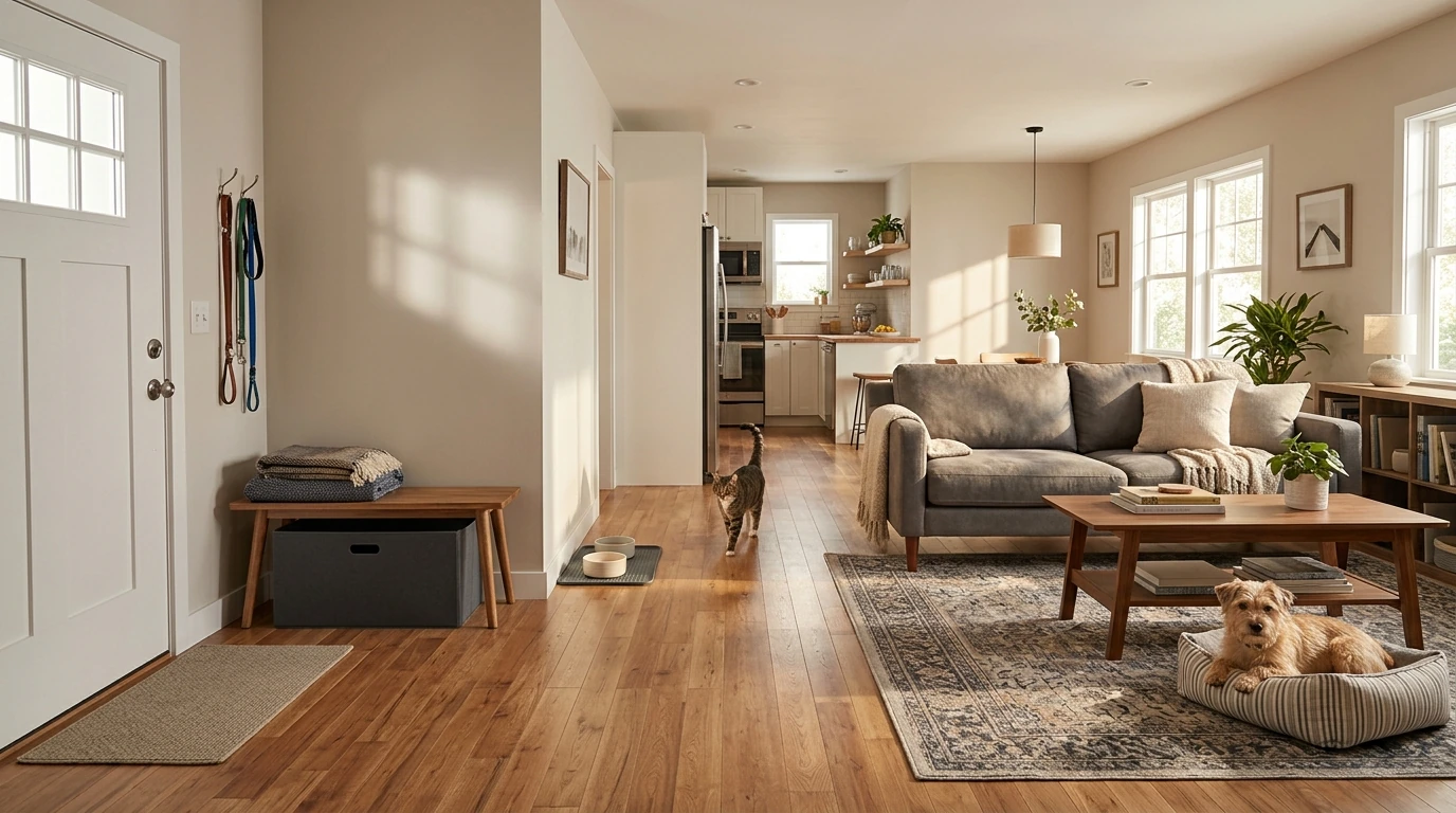 Pet-Friendly Furniture Layout: Zones, Flow & Clean-Up Ease