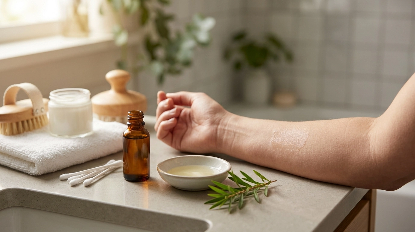 Tea Tree Oil Beauty Uses: Dilution, Spots & Scalp Care