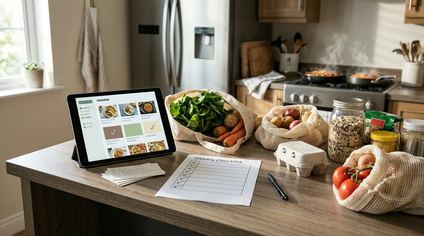 AI Recipe Tracker Checklist for Meal Plans & Grocery Lists