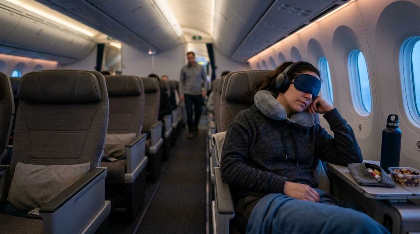 Long-Haul Flight Comfort System: Pack, Sleep, Arrive Well