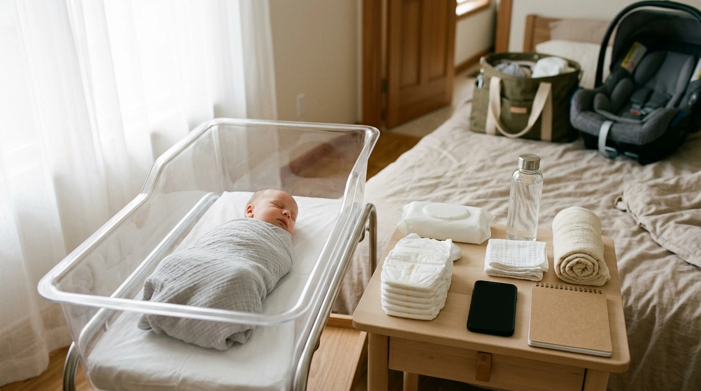 Newborn Home Safety Bundle: 4 Digital Guides for Week 1
