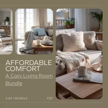 Cozy Living Room on a Budget: Lighting, Texture & Layout